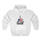 I ❤️ Golf 3-D U.S.A. Hoodie