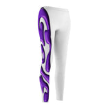 Comfy 3-D Purple Golf Women's Casual Leggings