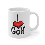 I ❤️ Golf Ceramic Mug 11oz