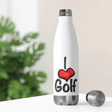 I ❤️ Golf 20oz Insulated Bottle