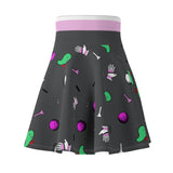 Grey Golf Pattern Women's Skirt
