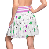 White Golf Pattern Women's Skirt