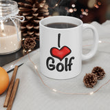 I ❤️ Golf Ceramic Mug 11oz