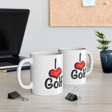 I ❤️ Golf Ceramic Mug 11oz