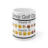 Emoji Golf Day Ceramic Mug 11oz