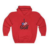 I ❤️ Golf 3-D U.S.A. Hoodie