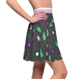 Grey Golf Pattern Women's Skirt