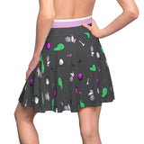 Grey Golf Pattern Women's Skirt
