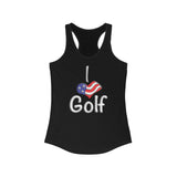 I Love Golf USA Women's Racerback Tank