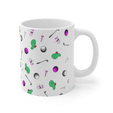 Golf Print Ceramic Mug 11oz