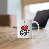 I ❤️ Golf Ceramic Mug 11oz