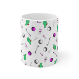 Golf Print Ceramic Mug 11oz