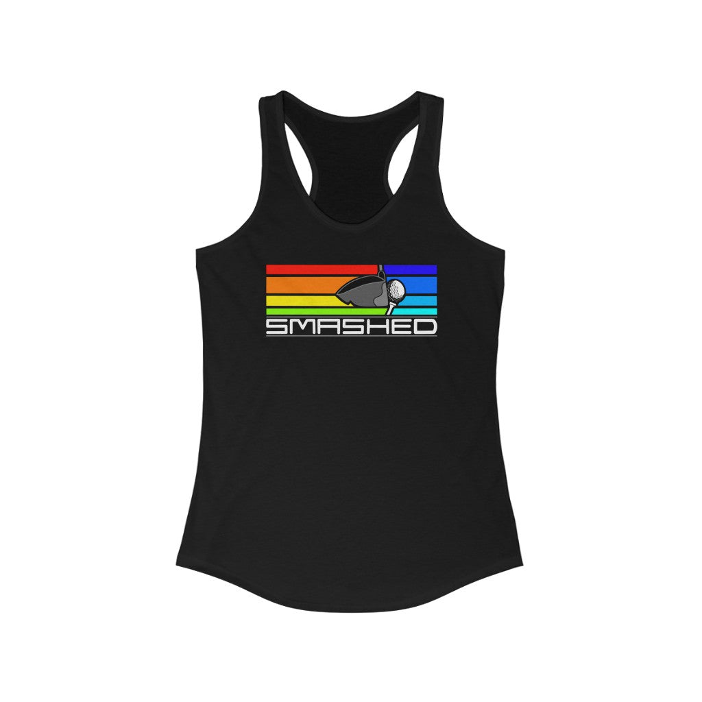 Smashed Racerback Tank – Super Fly Golf