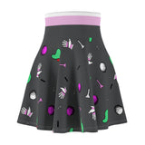 Grey Golf Pattern Women's Skirt