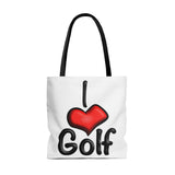 I ❤️ Golf Tote Bag