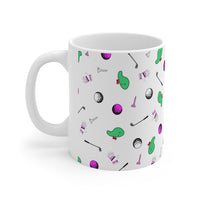 Golf Print Ceramic Mug 11oz