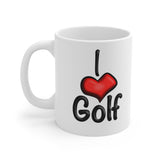 I ❤️ Golf Ceramic Mug 11oz
