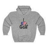 I ❤️ Golf 3-D U.S.A. Hoodie
