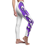 Comfy 3-D Purple Golf Women's Casual Leggings